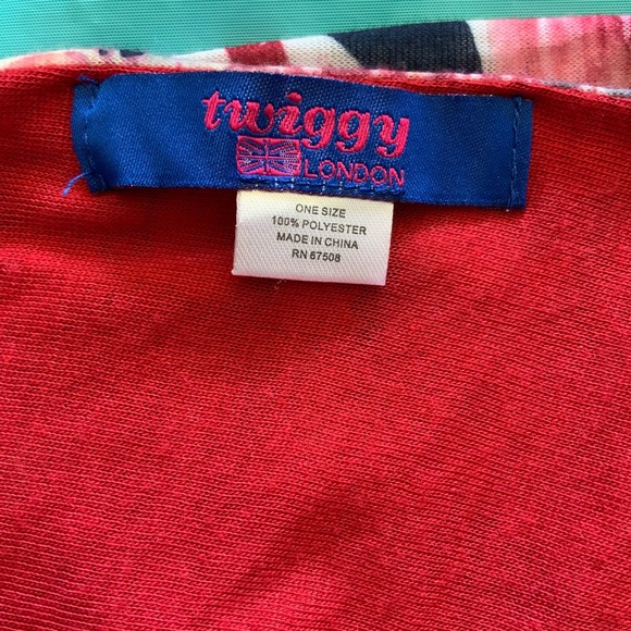 NWOT TWIGGY LONDON Union Jack Print Strapless Pencil Dress - Picture 9 of 11